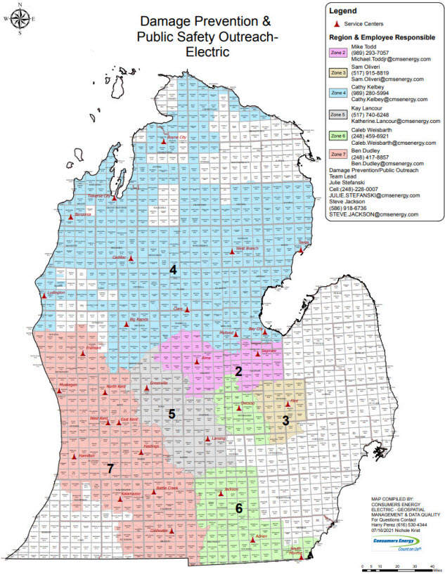 Construction Around Lines | Consumers Energy