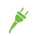 icon green plug