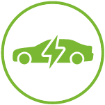 Electric vehicle icon